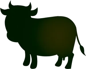 Silhouetteof Cattle PNG image