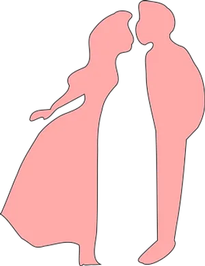 Silhouetteof Couplein Love