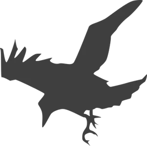 Silhouetteof Flying Crow