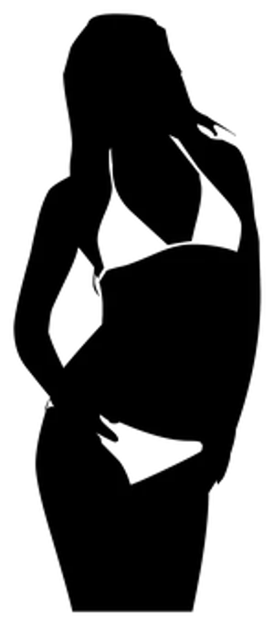 Silhouetteof Girl Pondering
