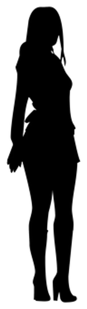 Silhouetteof Girl Standing