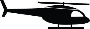 Silhouetteof Helicopterat Dusk PNG image