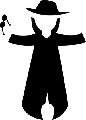 Silhouetteof Invisible Man PNG image