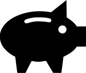 Silhouetteof Piggy Bank