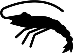 Silhouetteof Shrimp