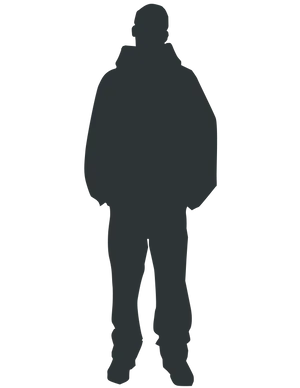 Silhouetteof Standing Man