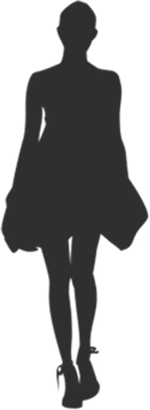 Silhouetteof Standing Woman