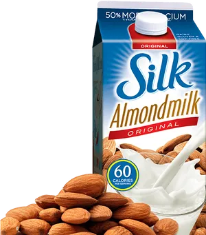 Silk Almond Milk Carton PNG image
