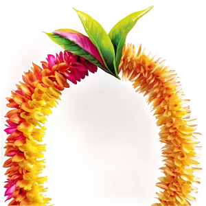 Silk Hawaiian Lei PNG 20