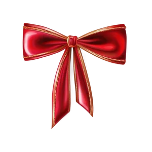 Silk Red Bow PNG Nlg
