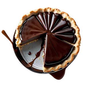 Silky Chocolate Ganache Pie PNG 05232024