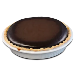 Silky Chocolate Ganache Pie PNG 11