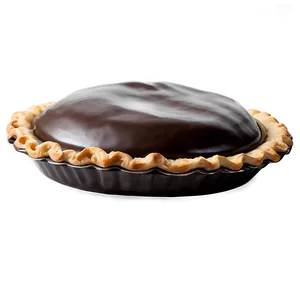 Silky Chocolate Ganache Pie PNG Iwh64