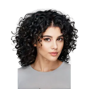 Silky Curly Hair Flow PNG 05242024