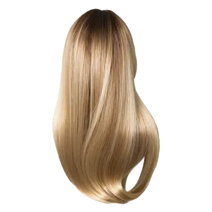 Silky Smooth Blonde Hair Png 6 PNG image