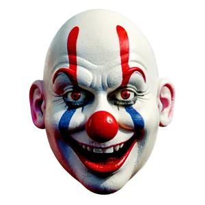 Silly Clown Face Cartoon PNG Sec