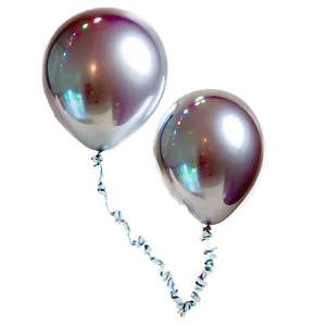 Silver Balloons PNG 05042024