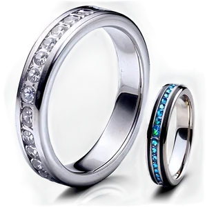 Silver Band Rings Png 06122024 PNG image