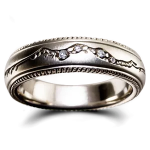 Silver Band Rings Png 06122024 PNG image