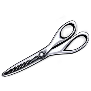 Silver Barber Scissors Png 06132024 PNG image