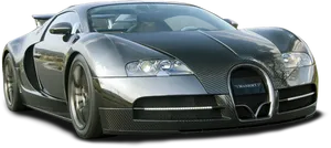 Silver Bugatti Veyron Mansory Edition