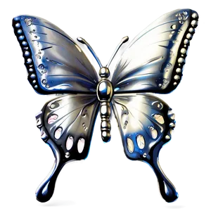 Silver Butterflies PNG Yem PNG