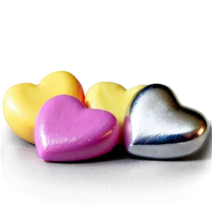 Silver Candy Hearts PNG Wgi