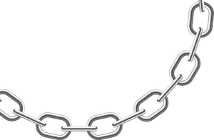 Silver Chain Link Graphic PNG image