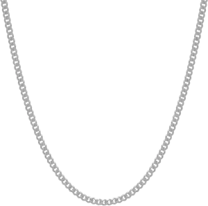 Silver Chain Necklace Black Background PNG image