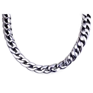 Silver Chain Necklace Png 06282024 PNG image