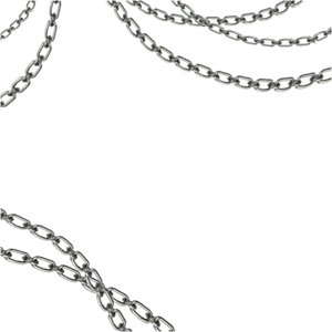 Silver Chains Black Background PNG image