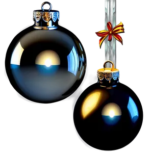 Silver Christmas Ornaments PNG Aki66
