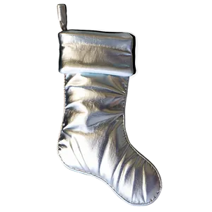 Silver Christmas Stocking PNG Aiw19 PNG