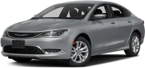 Silver Chrysler Sedan Profile View PNG image