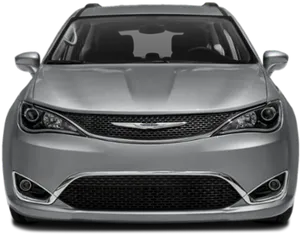 Silver Chrysler Vehicle Front View PNG