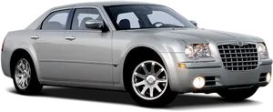 Silver Chrysler300 Sedan PNG image