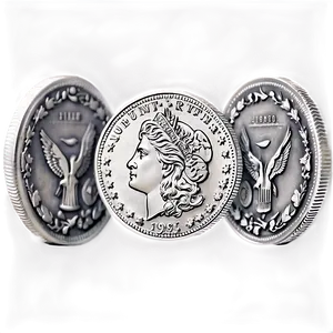 Silver Coin B PNG image