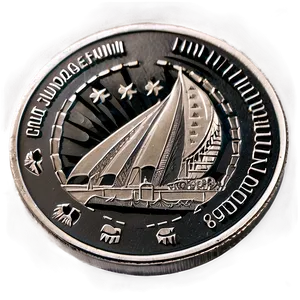 Silver Coin C PNG image