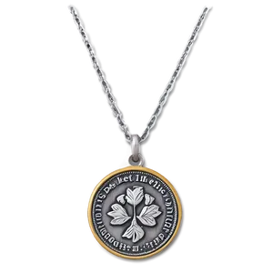 Silver Coin Necklace PNG 76