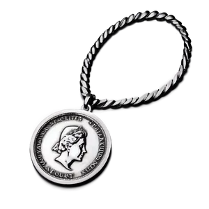 Silver Coin Necklace PNG Bpo6 PNG