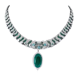 Silver Collar Necklace PNG Uvf14 PNG
