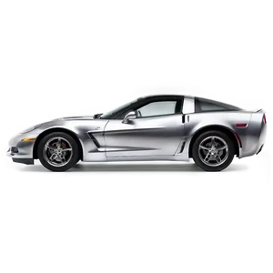 Silver Corvette PNG 06252024 PNG