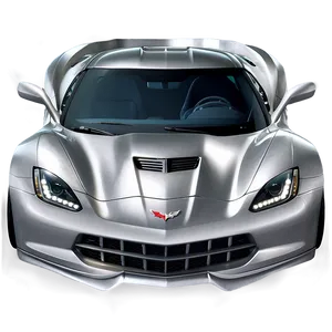 Silver Corvette PNG Veg25 PNG
