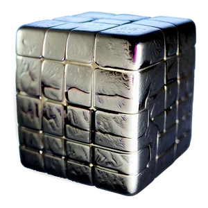Silver Cube PNG 77