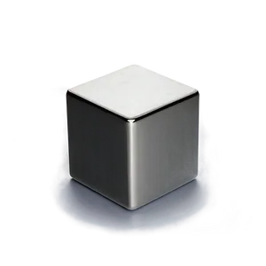 Silver Cube PNG Cge