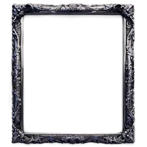 Silver Cute Frame PNG 06262024 PNG