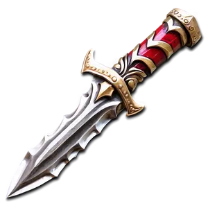 Silver Dagger PNG 05252024
