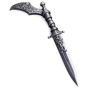 Silver Dagger PNG 05252024 PNG