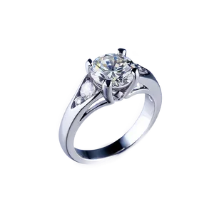 Silver Diamond Ring Png 06212024 PNG image