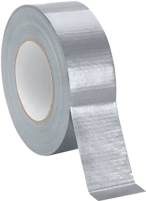 Silver Duct Tape Roll PNG
